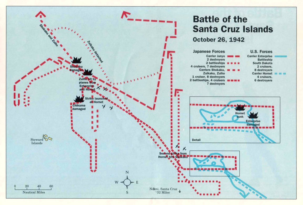 Battlehawks 1942 Map Battle of the Santa Cruz Islands jpg